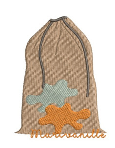 Sac de linge sale, 9x7 cm