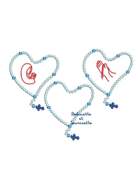 Chapelet - 3 versions en 3 tailles chacun