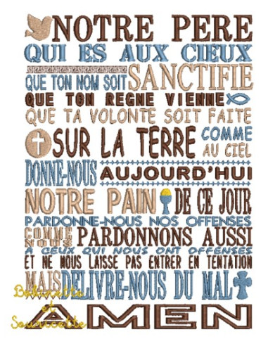 Notre Père - Vouvoiement - 2 tailles
