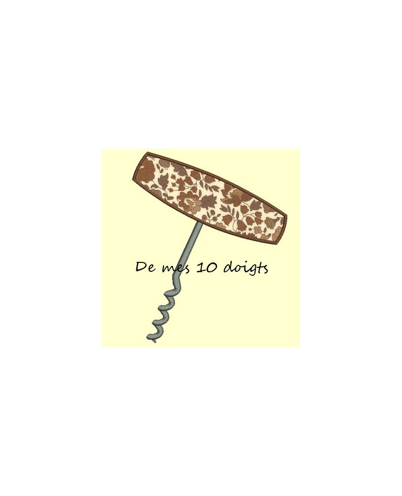 Tire-bouchon en appliqué