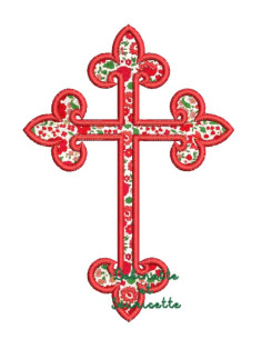 Croix fleur de lys en...