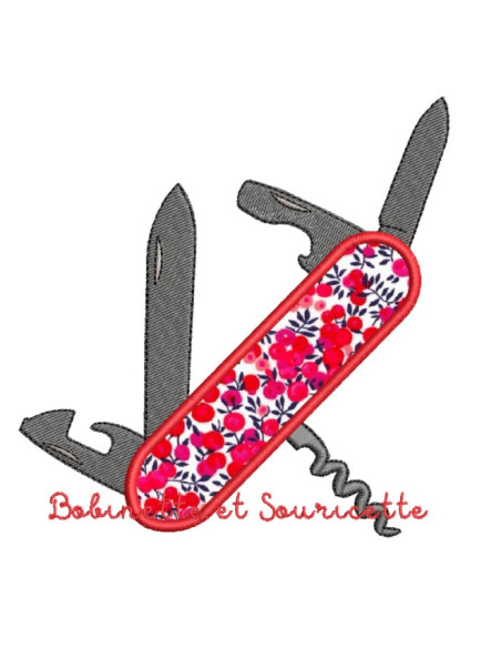 Couteau Suisse - appliqué - 4 tailles