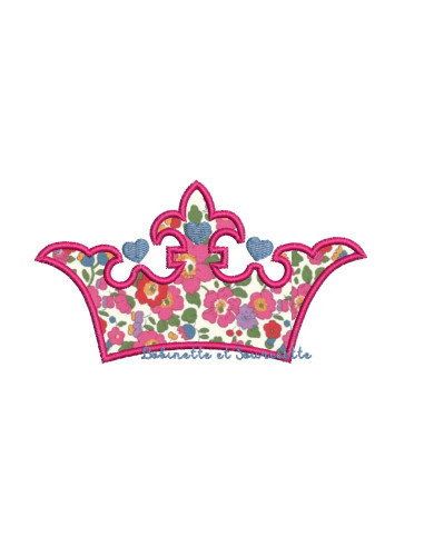 Couronne de princesse en appliqué
