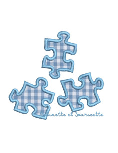 Pièces de puzzle en appliqué