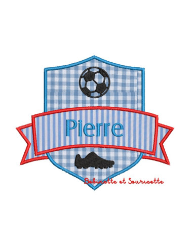 Blason Foot - 2 tailles - appliqué