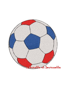 ballon de foot tricolore -...