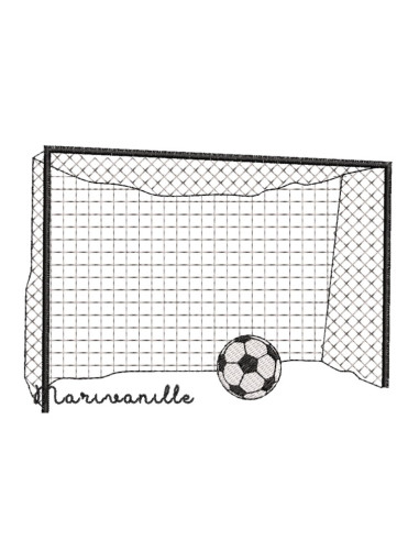 Ballon de foot et but, 2 versions