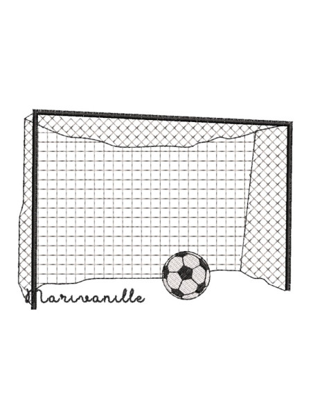 Ballon de foot et but, 2 versions