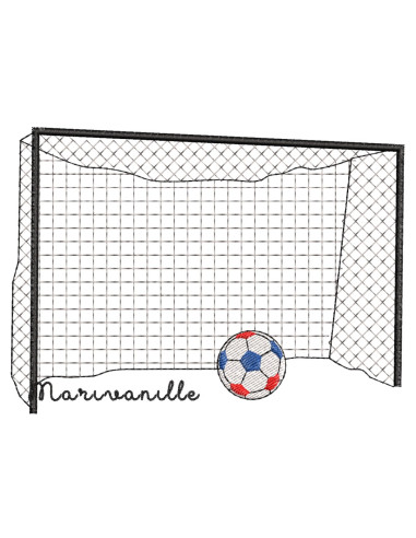 Ballon de foot et but, 2 versions