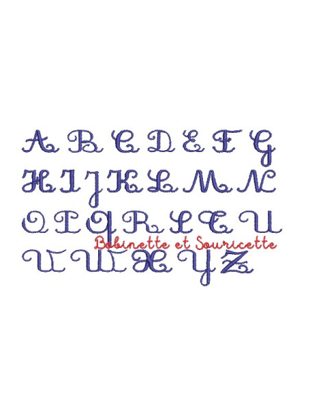 Alphabet Cursif petite taille