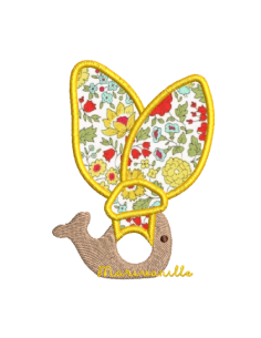Hochet baleine, appliqué