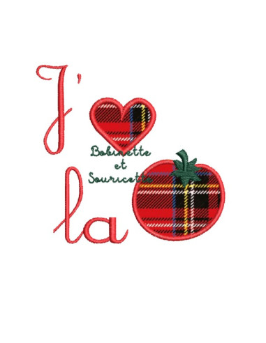 J'aime la tomate - Appliqué