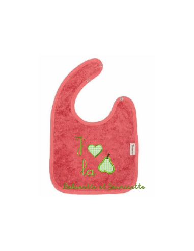 J'aime la poire, appliqué, 10x10 cm