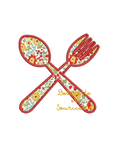 Couverts en appliqué