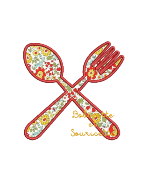 Couverts en appliqué