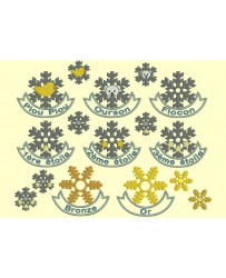 Lot médaille de ski - 2 tailles