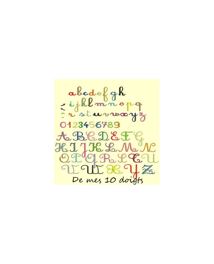 Alphabet Cursif petite taille