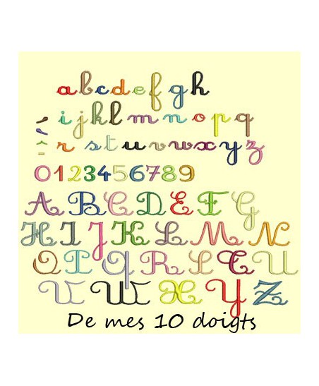 Alphabet Cursif petite taille