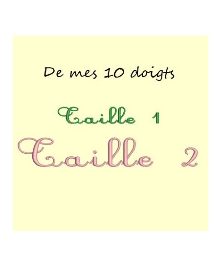 Alphabet Cursif petite taille