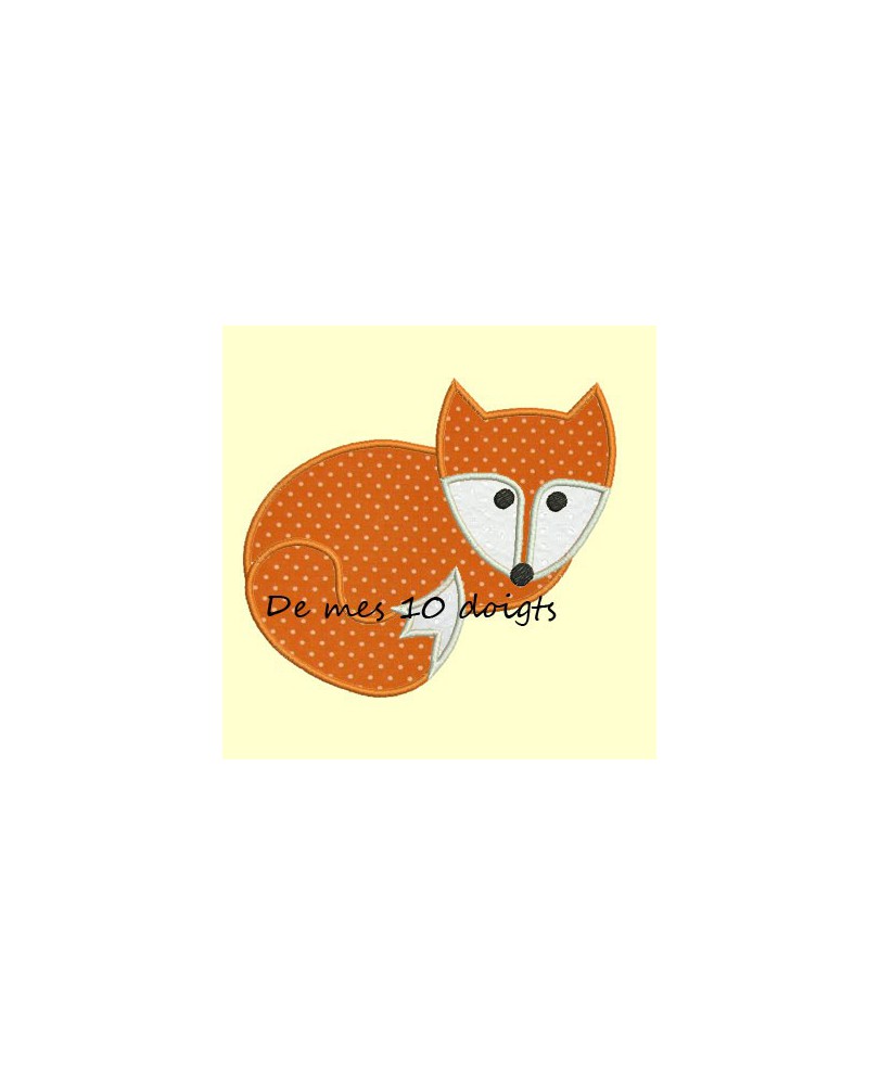 Renard en appliqué - 3 tailles