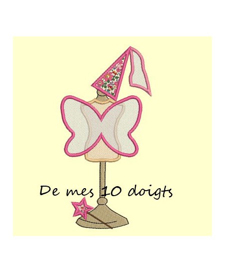 Déguisement de princesse sur mannequin et son diadème - 3 tailles