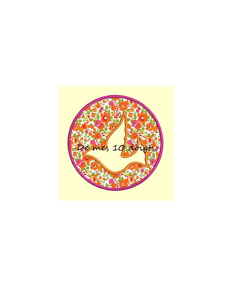 Vierge à l'enfant auréole en appliqué - 3 tailles