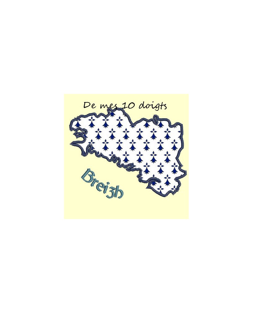Carte de l'île d'Oléron en appliqué - 5 tailles