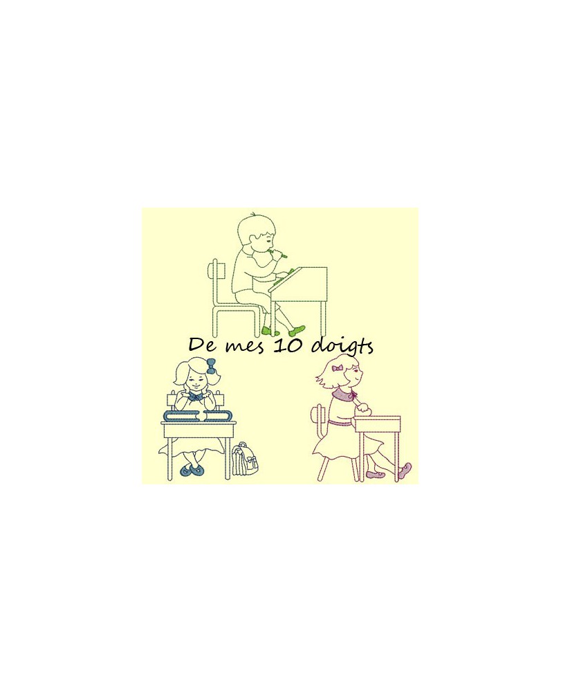 Alphabet Jardin - cadre 10x10