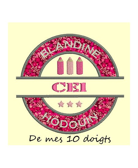 Appliqué demi-cercles en appliqué - 3 fichiers